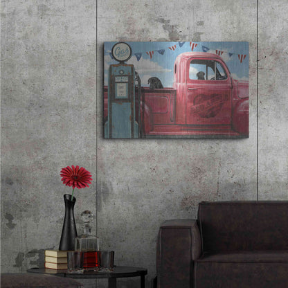 Luxe Metal Art 'Lets Go for a Ride I' by James Wiens, Metal Wall Art,36x24