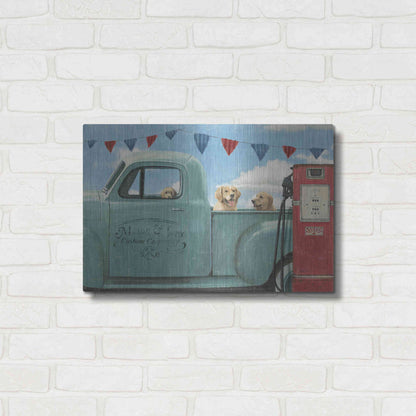 Luxe Metal Art 'Lets Go for a Ride II' by James Wiens, Metal Wall Art,24x16