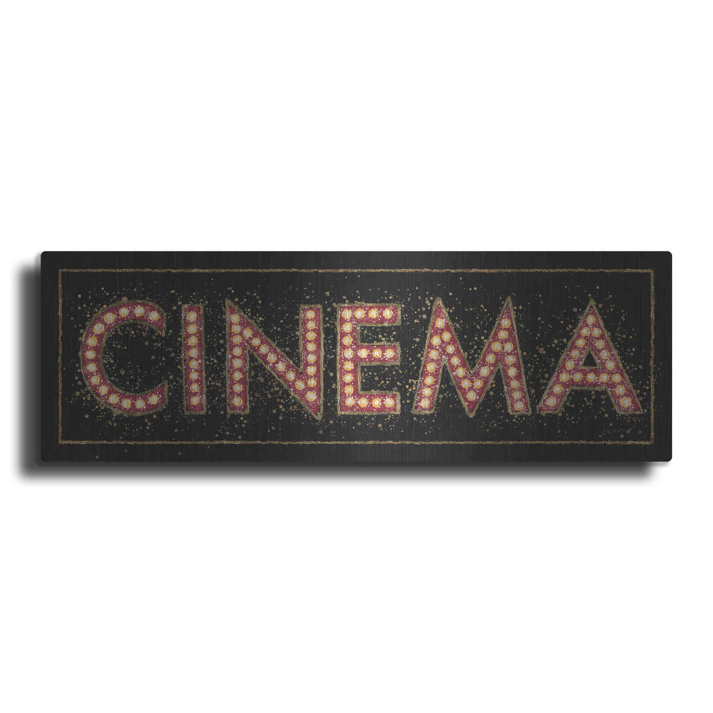 Luxe Metal Art 'Cinema Marquee' by James Wiens, Metal Wall Art
