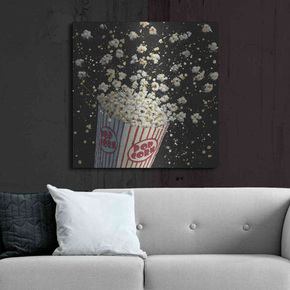 Luxe Metal Art 'Cinema Pop' by James Wiens, Metal Wall Art,36x36