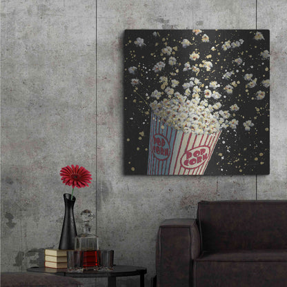 Luxe Metal Art 'Cinema Pop' by James Wiens, Metal Wall Art,36x36