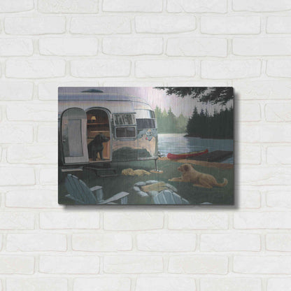 Luxe Metal Art 'Canine Camp' by James Wiens, Metal Wall Art,24x16