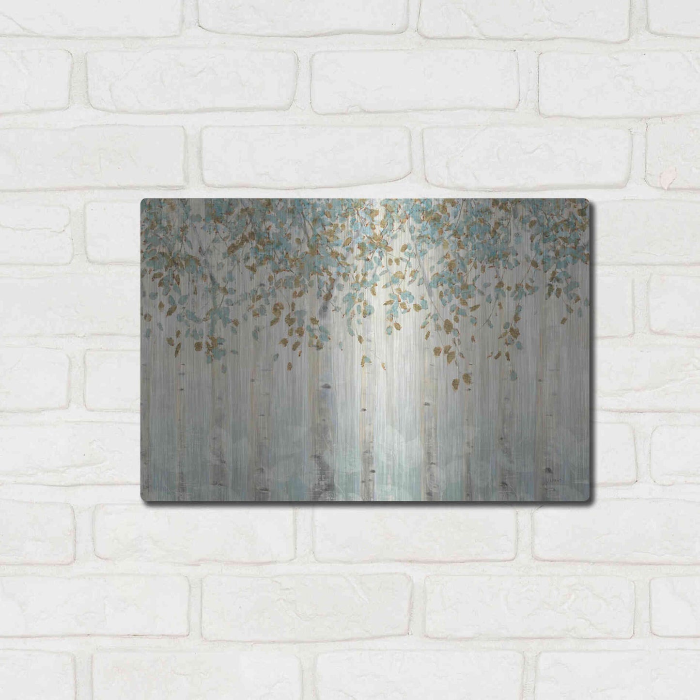 Luxe Metal Art 'Dream Forest I' by James Wiens, Metal Wall Art,16x12