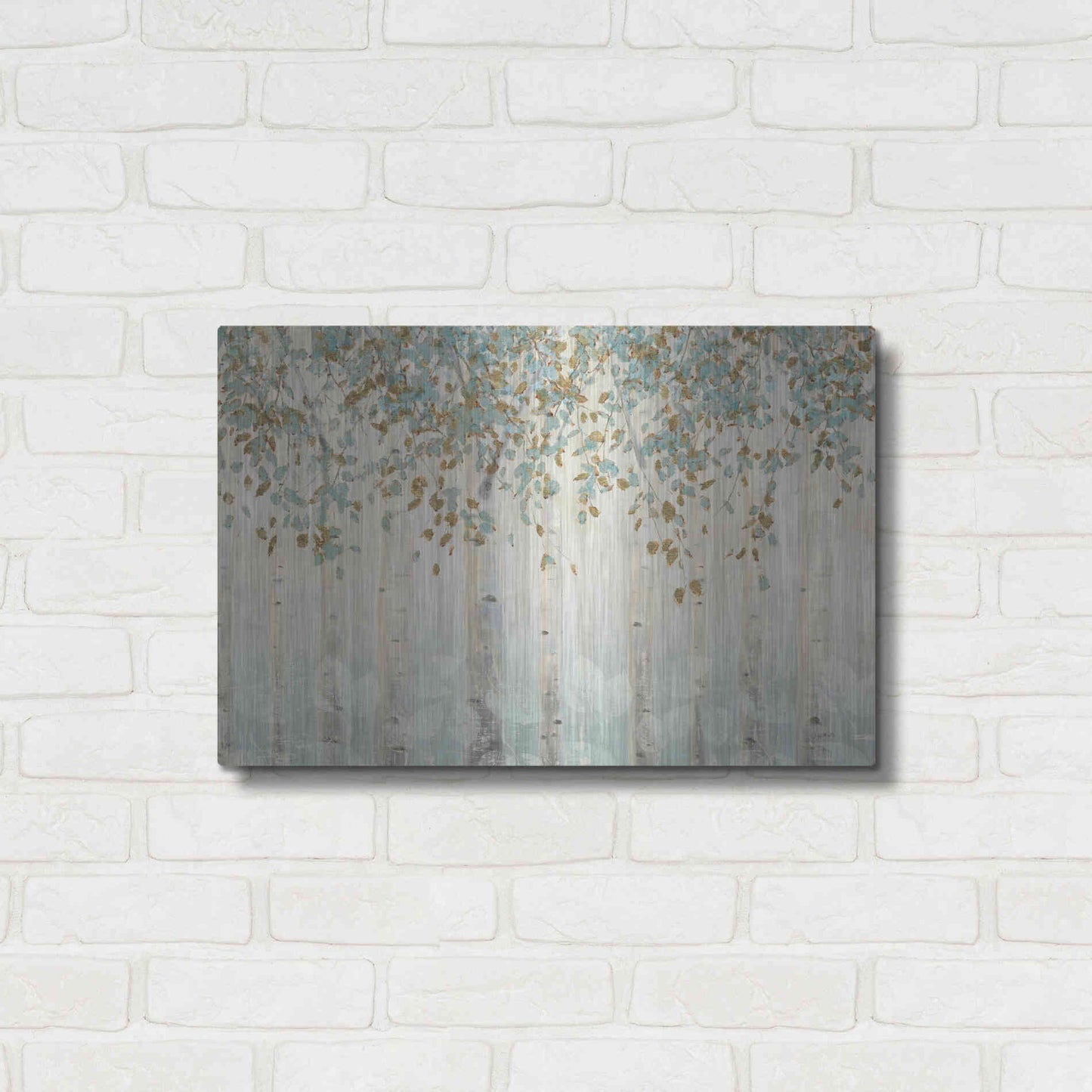 Luxe Metal Art 'Dream Forest I' by James Wiens, Metal Wall Art,24x16