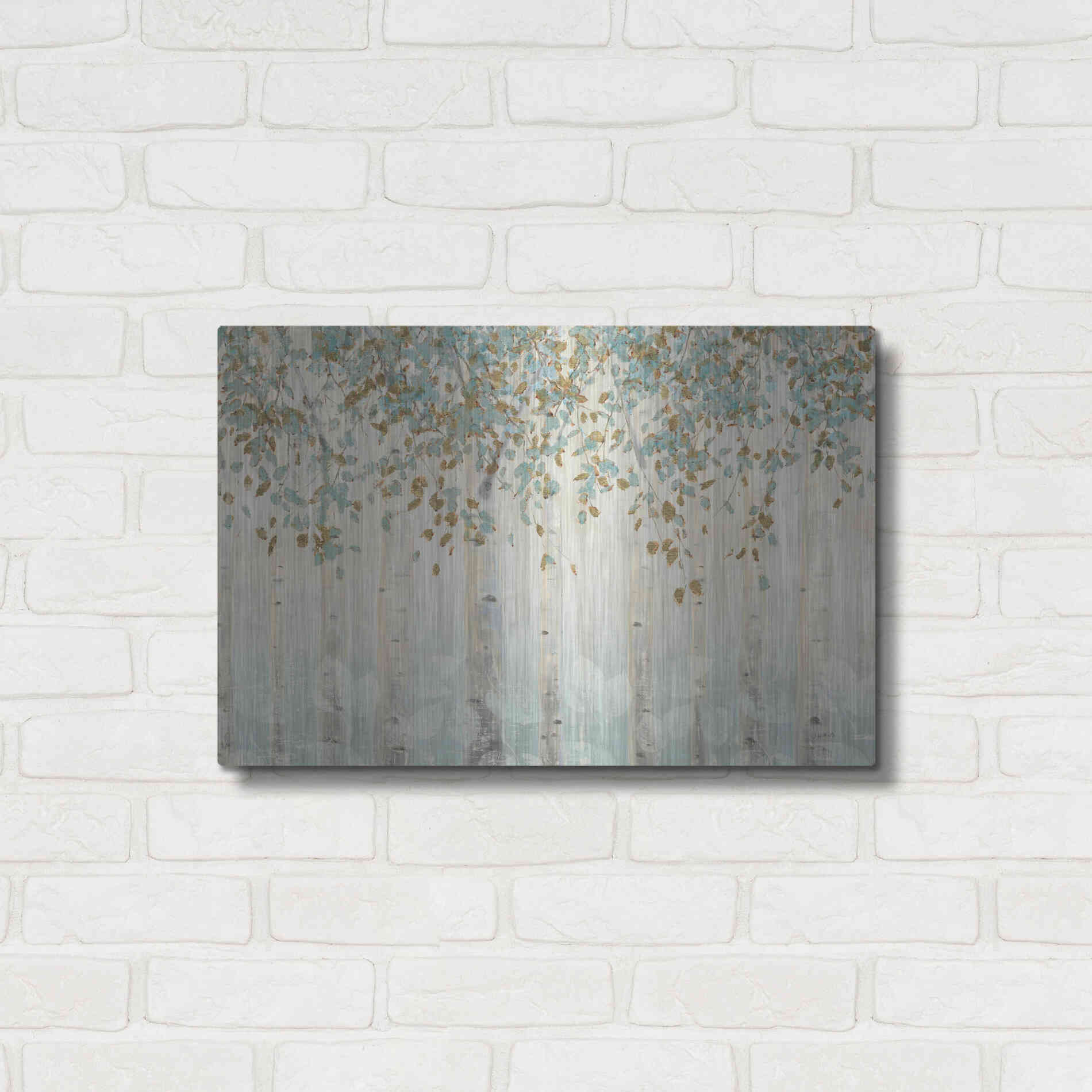 Luxe Metal Art 'Dream Forest I' by James Wiens, Metal Wall Art,24x16