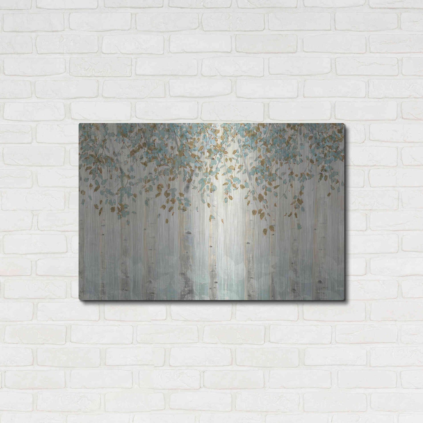Luxe Metal Art 'Dream Forest I' by James Wiens, Metal Wall Art,36x24