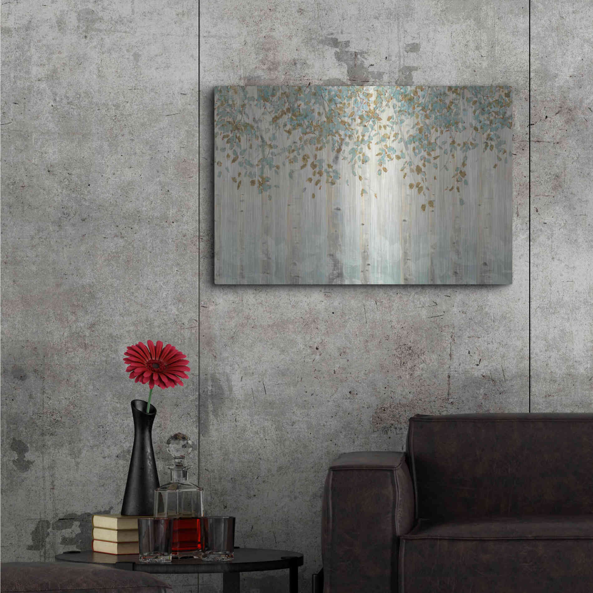 Luxe Metal Art 'Dream Forest I' by James Wiens, Metal Wall Art,36x24