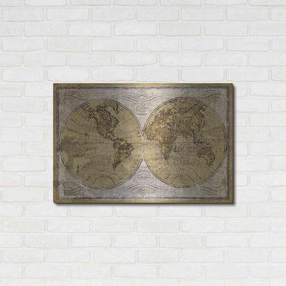 Luxe Metal Art 'Worldwide I' by James Wiens, Metal Wall Art,36x24