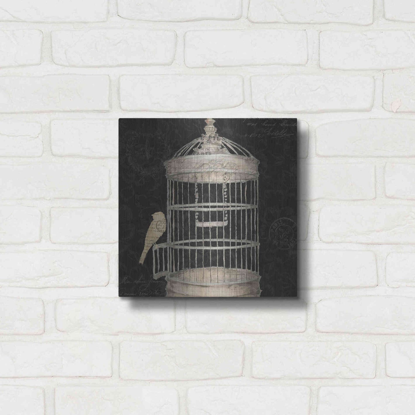 Luxe Metal Art 'Via Paris II' by James Wiens, Metal Wall Art,12x12