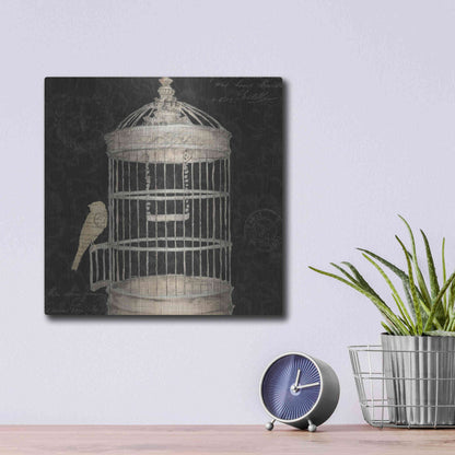 Luxe Metal Art 'Via Paris II' by James Wiens, Metal Wall Art,12x12