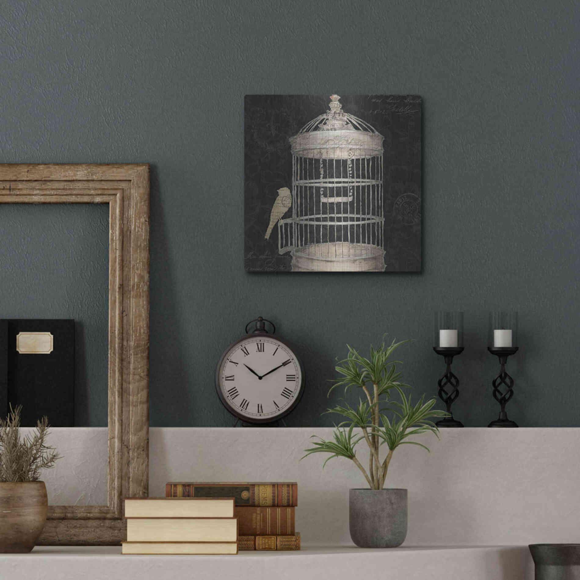 Luxe Metal Art 'Via Paris II' by James Wiens, Metal Wall Art,12x12