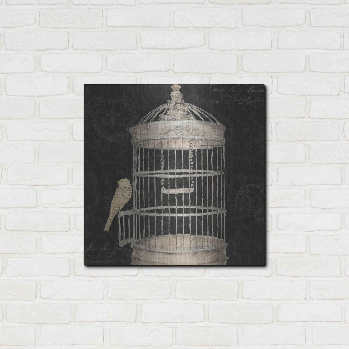 Luxe Metal Art 'Via Paris II' by James Wiens, Metal Wall Art,24x24