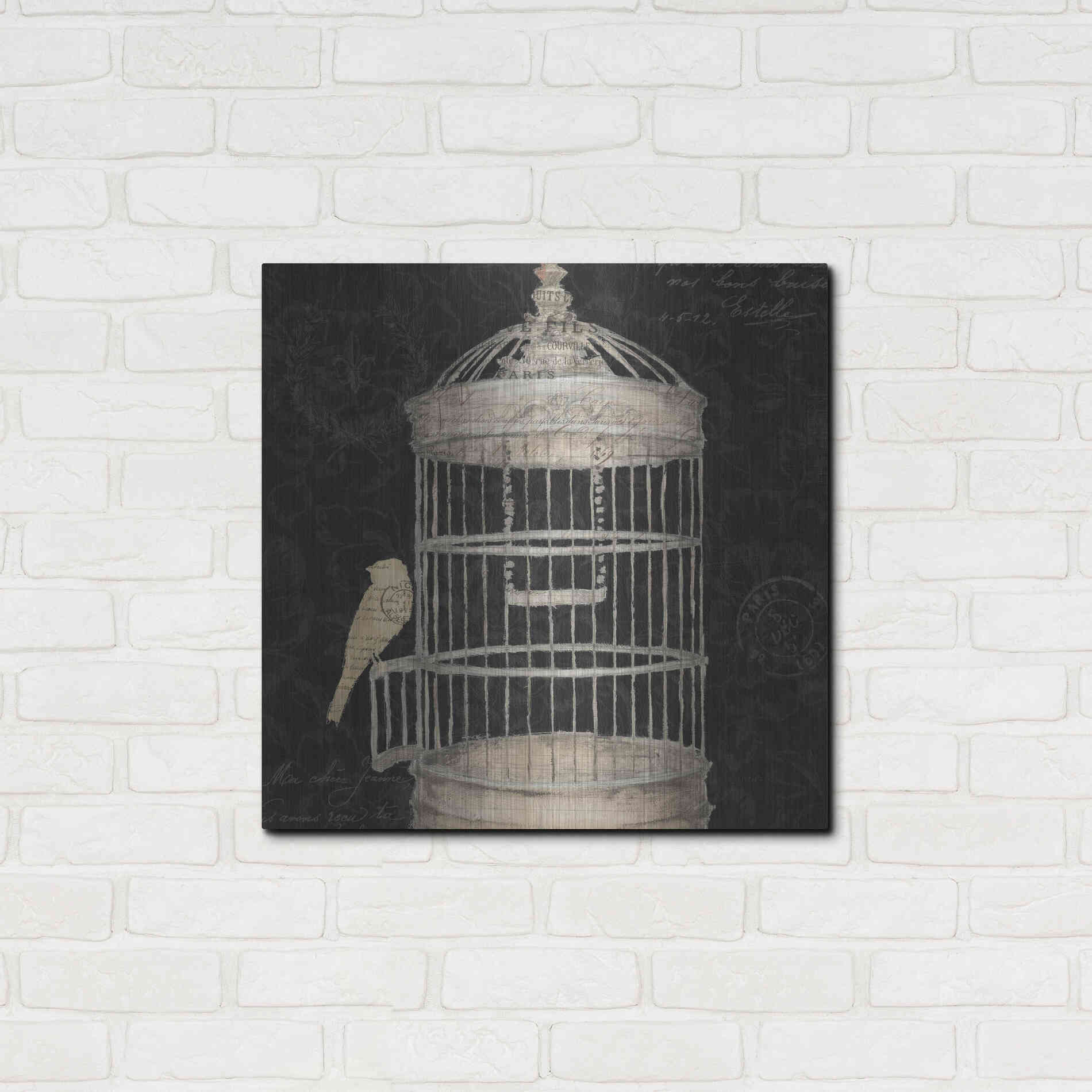 Luxe Metal Art 'Via Paris II' by James Wiens, Metal Wall Art,24x24