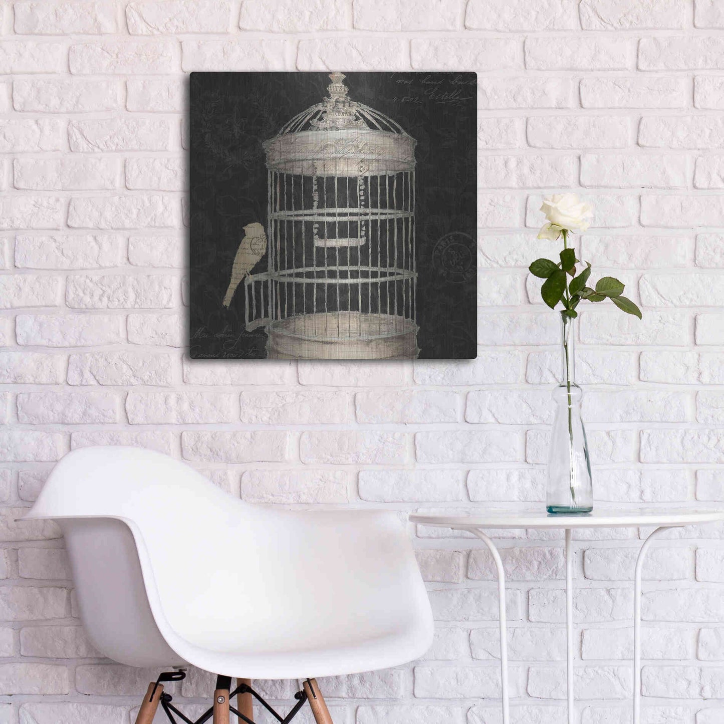 Luxe Metal Art 'Via Paris II' by James Wiens, Metal Wall Art,24x24