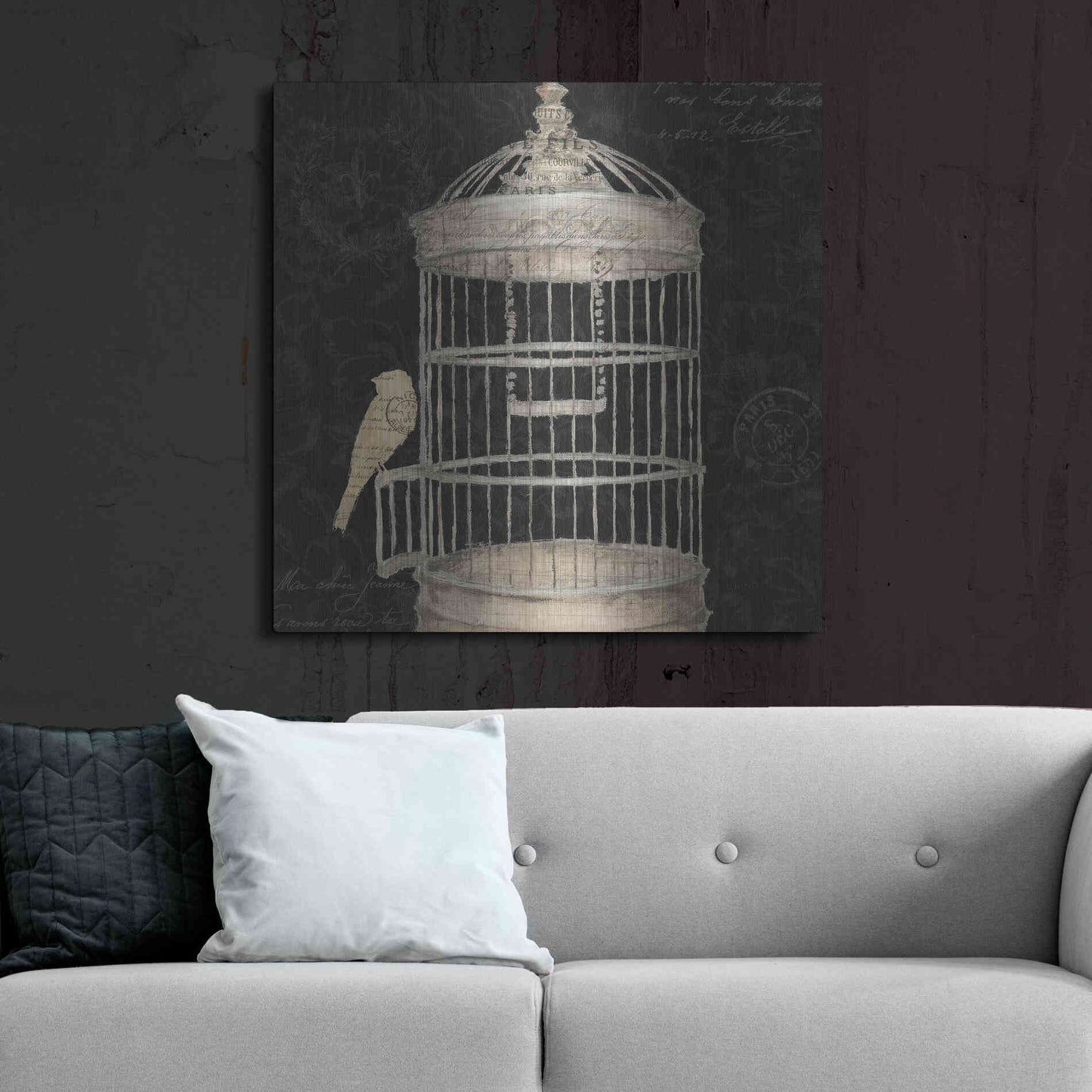 Luxe Metal Art 'Via Paris II' by James Wiens, Metal Wall Art,36x36