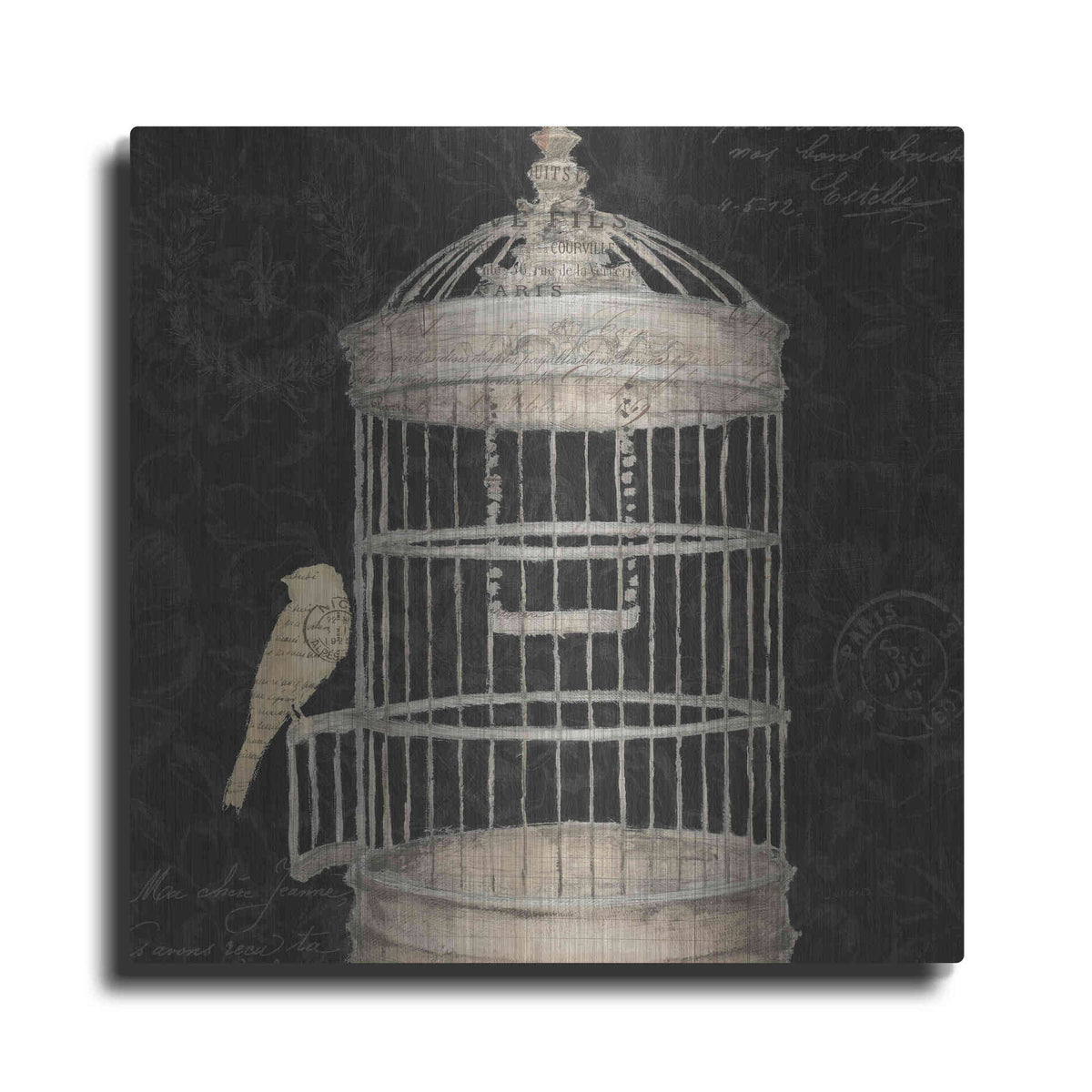 Luxe Metal Art 'Via Paris II' by James Wiens, Metal Wall Art