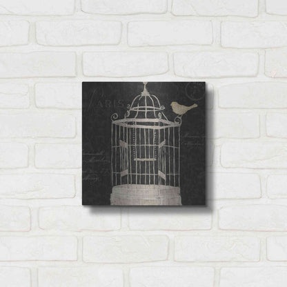 Luxe Metal Art 'Via Paris III' by James Wiens, Metal Wall Art,12x12