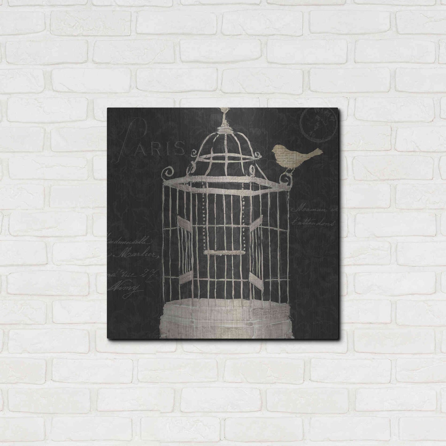 Luxe Metal Art 'Via Paris III' by James Wiens, Metal Wall Art,24x24