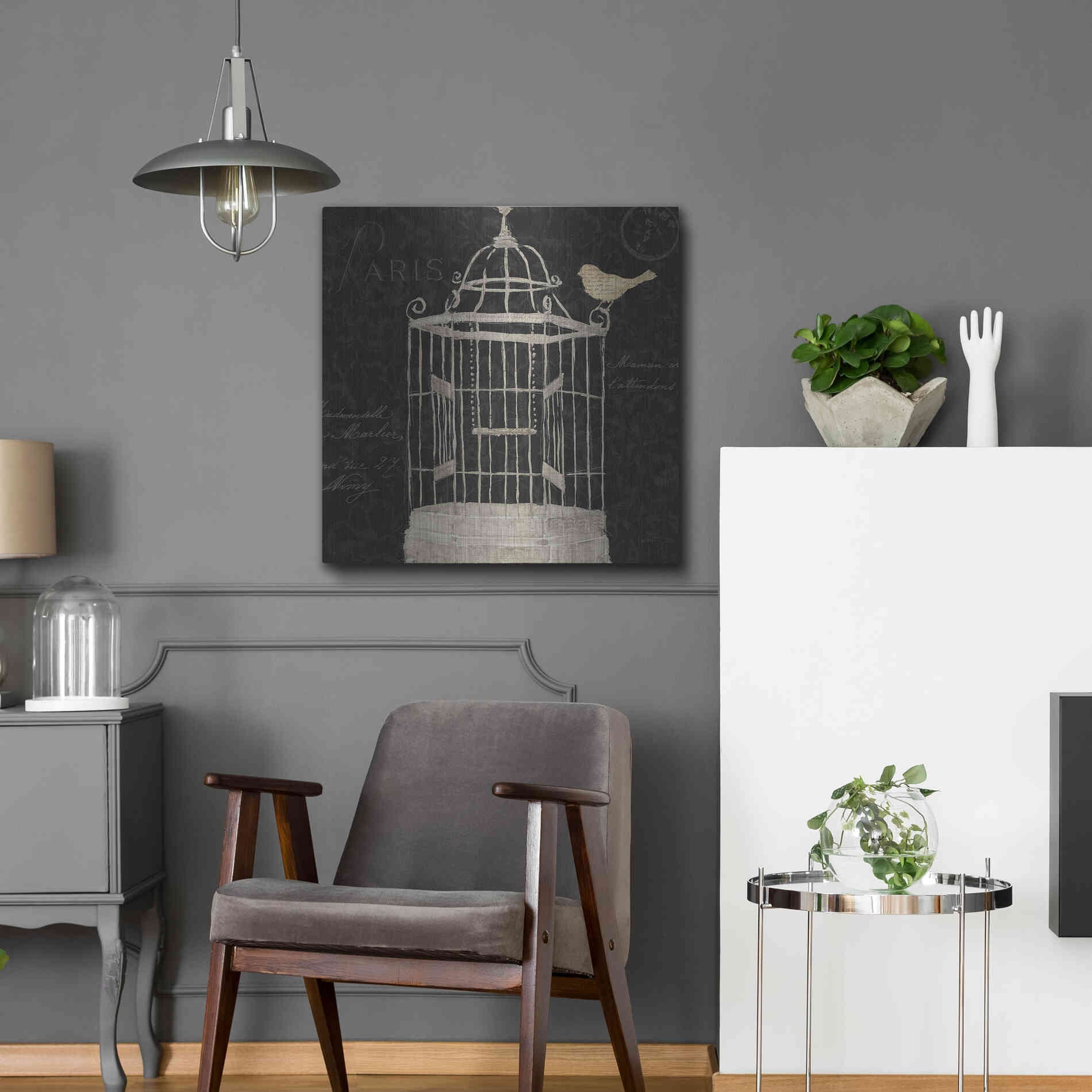 Luxe Metal Art 'Via Paris III' by James Wiens, Metal Wall Art,24x24