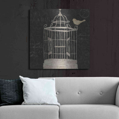 Luxe Metal Art 'Via Paris III' by James Wiens, Metal Wall Art,36x36