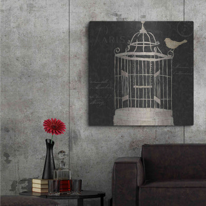 Luxe Metal Art 'Via Paris III' by James Wiens, Metal Wall Art,36x36