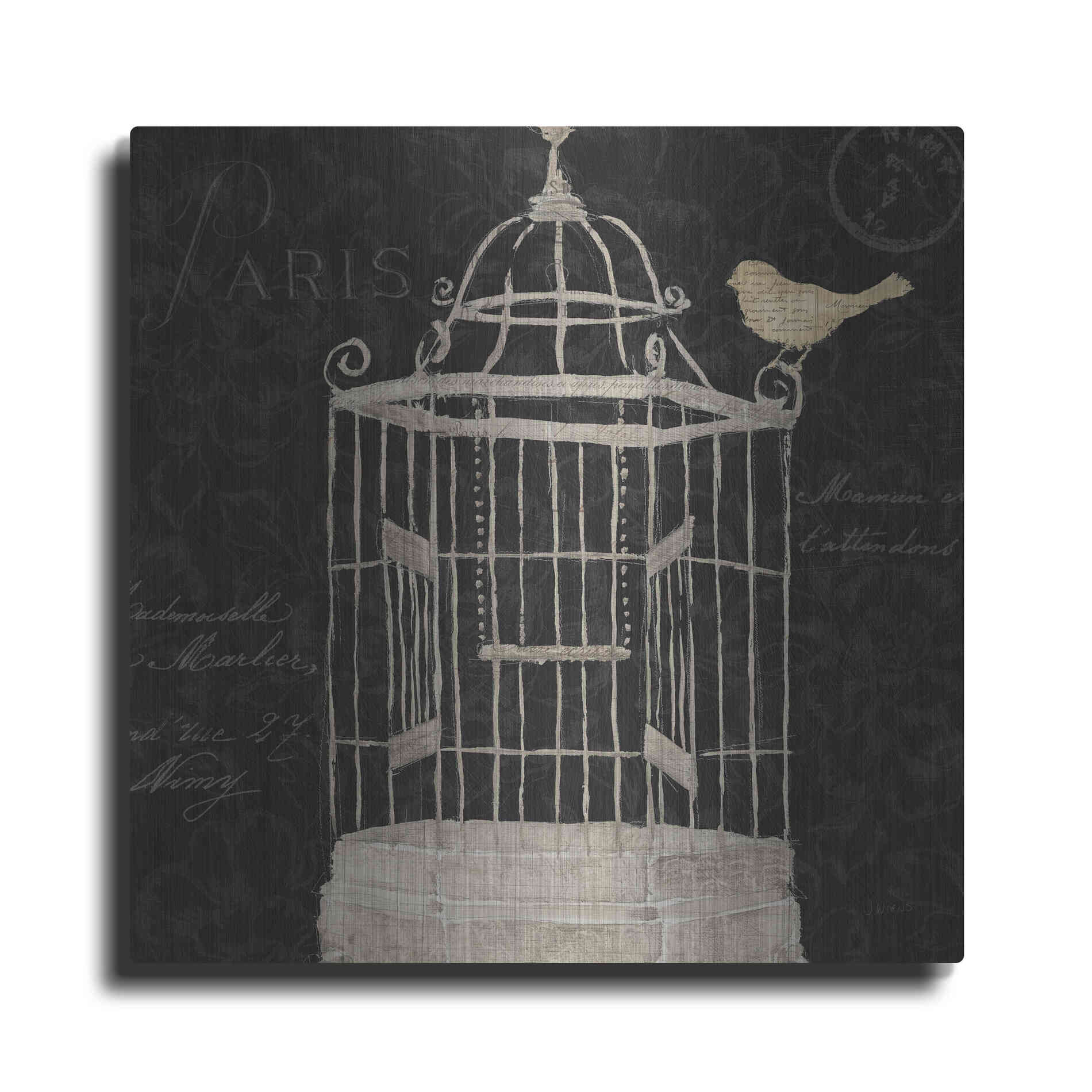 Luxe Metal Art 'Via Paris III' by James Wiens, Metal Wall Art