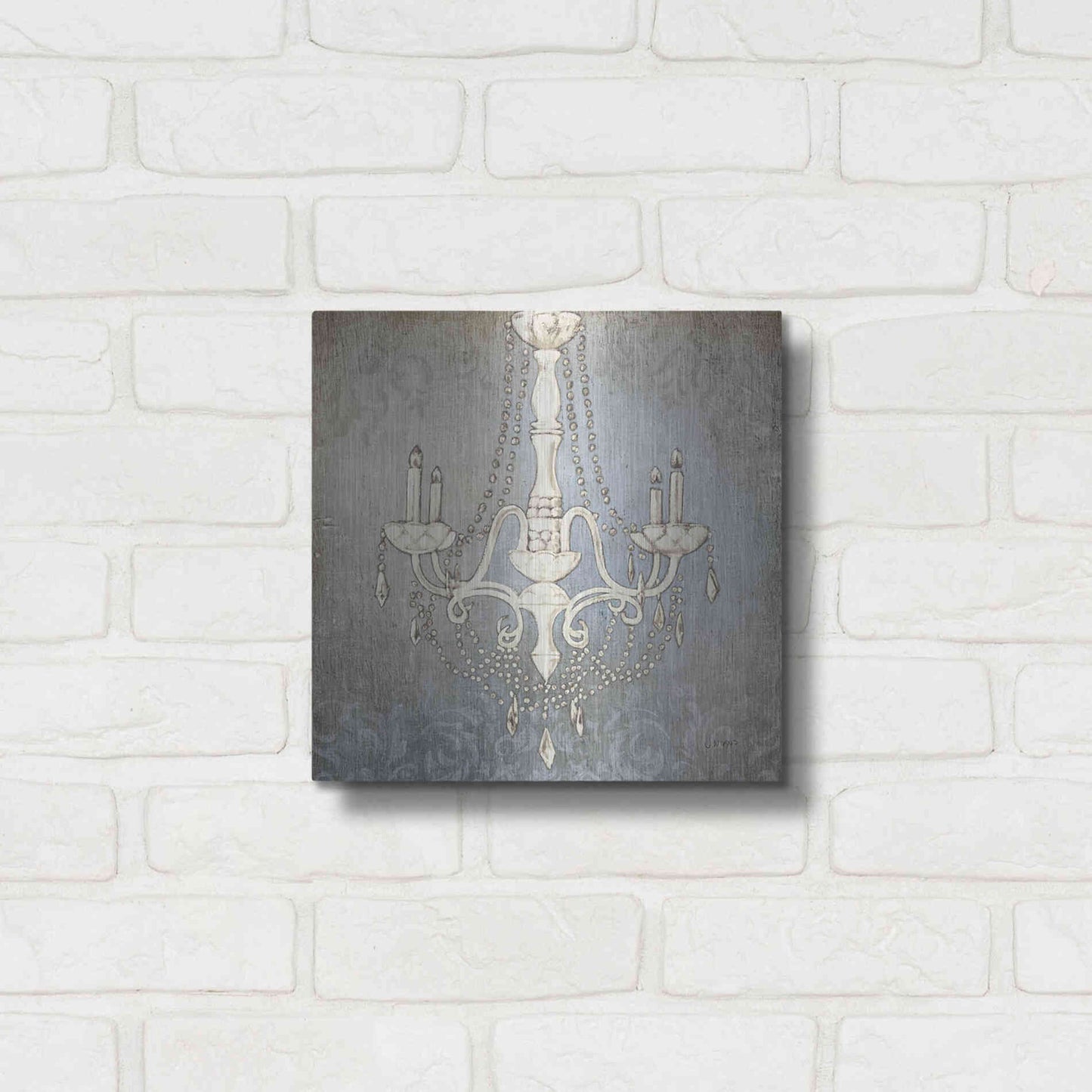 Luxe Metal Art 'Luxurious Lights I' by James Wiens, Metal Wall Art,12x12