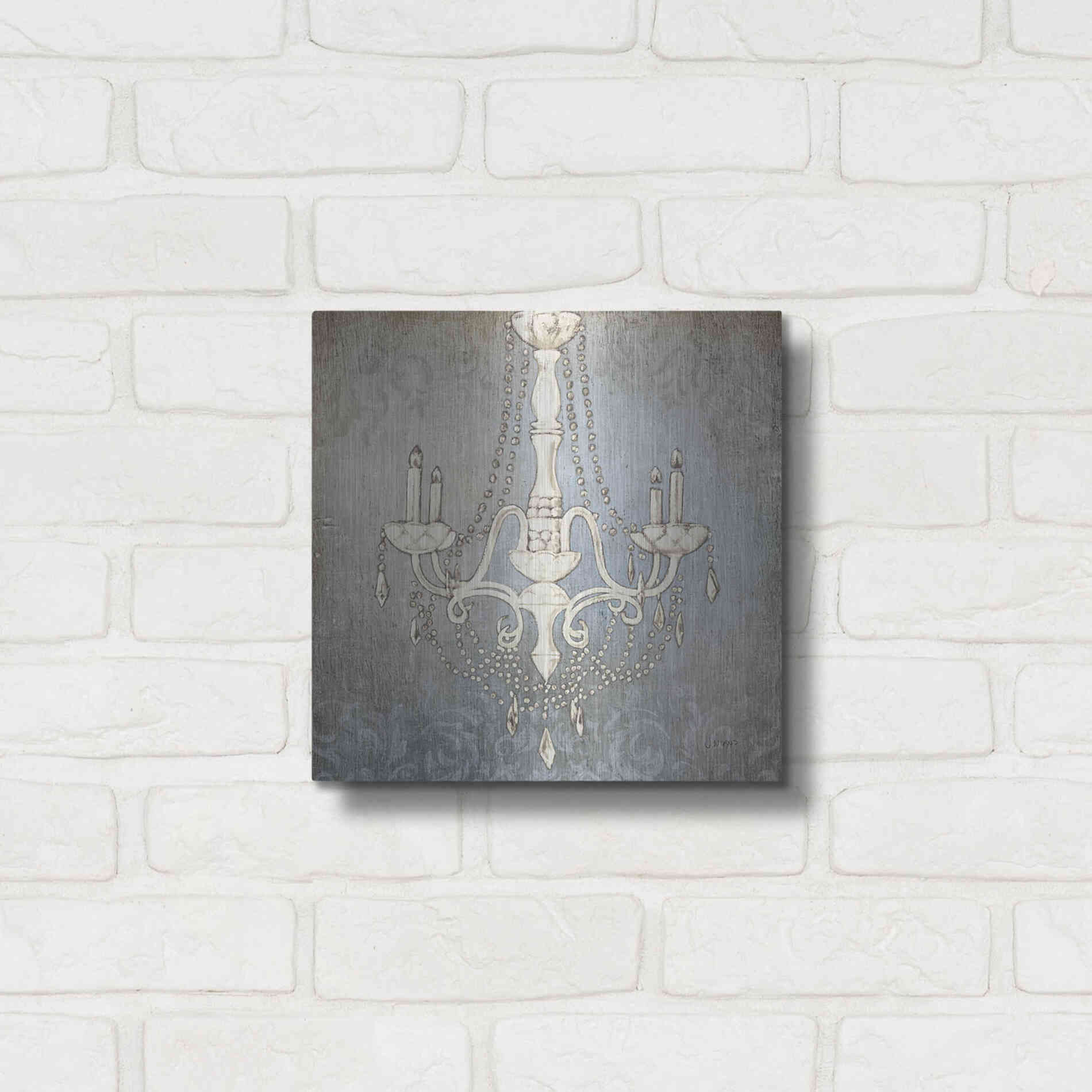 Luxe Metal Art 'Luxurious Lights I' by James Wiens, Metal Wall Art,12x12