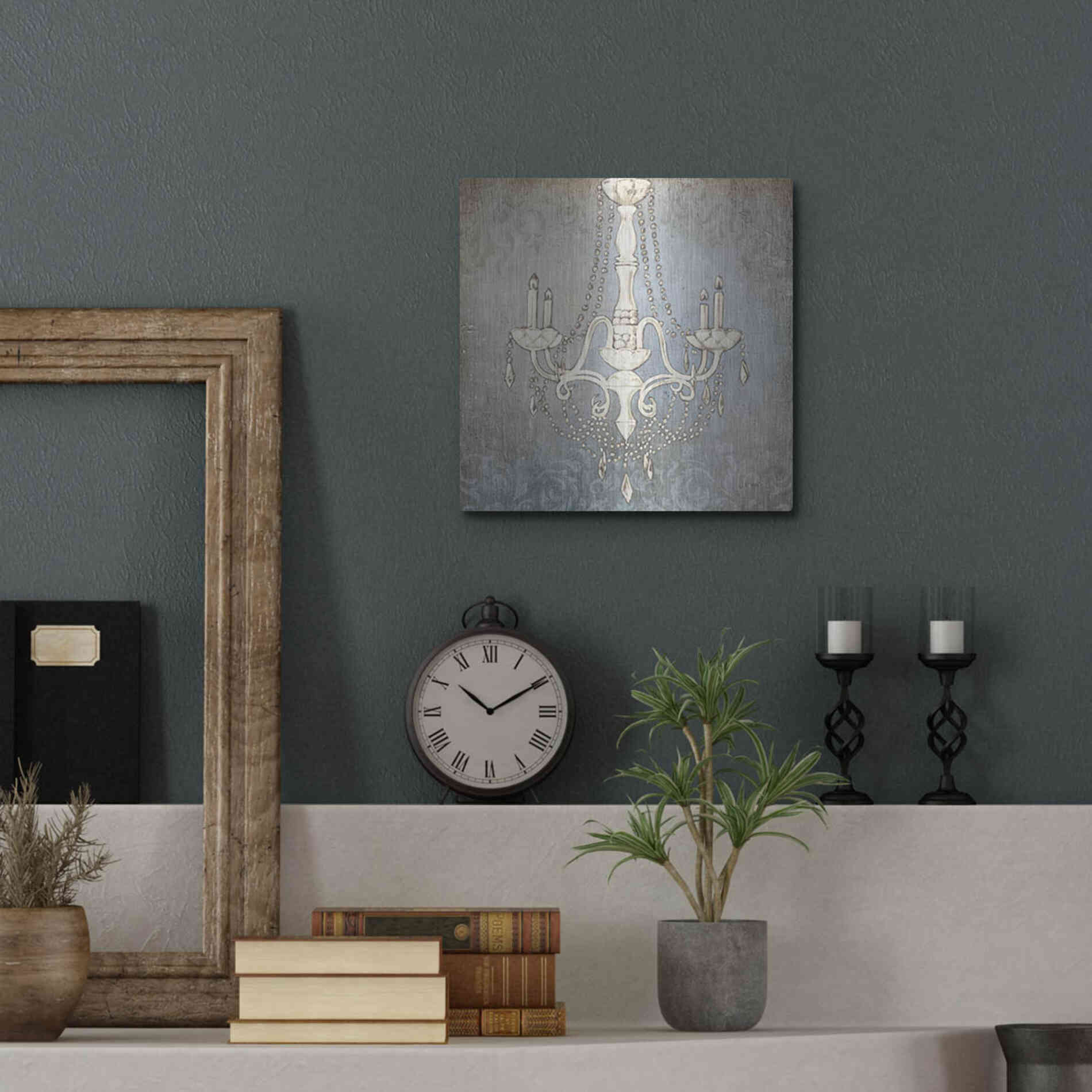 Luxe Metal Art 'Luxurious Lights I' by James Wiens, Metal Wall Art,12x12