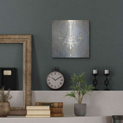 Luxe Metal Art 'Luxurious Lights I' by James Wiens, Metal Wall Art,12x12