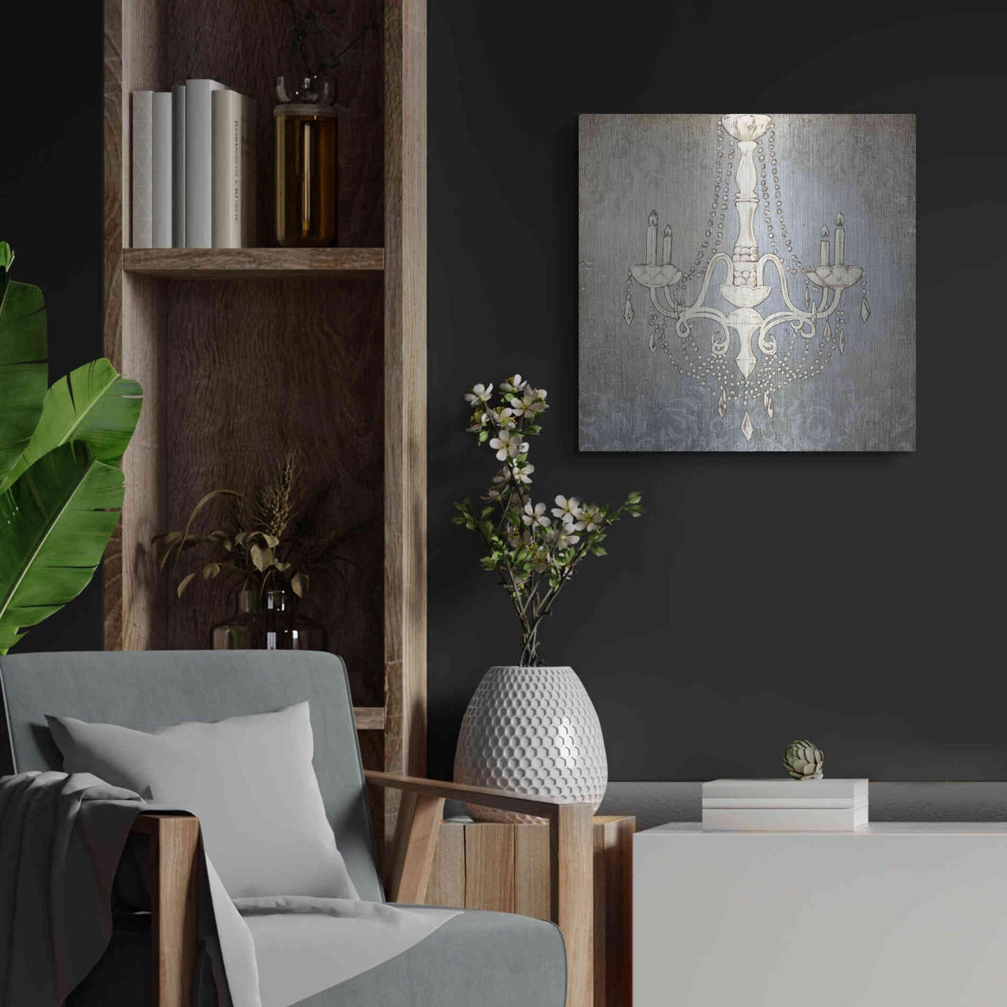 Luxe Metal Art 'Luxurious Lights I' by James Wiens, Metal Wall Art,24x24