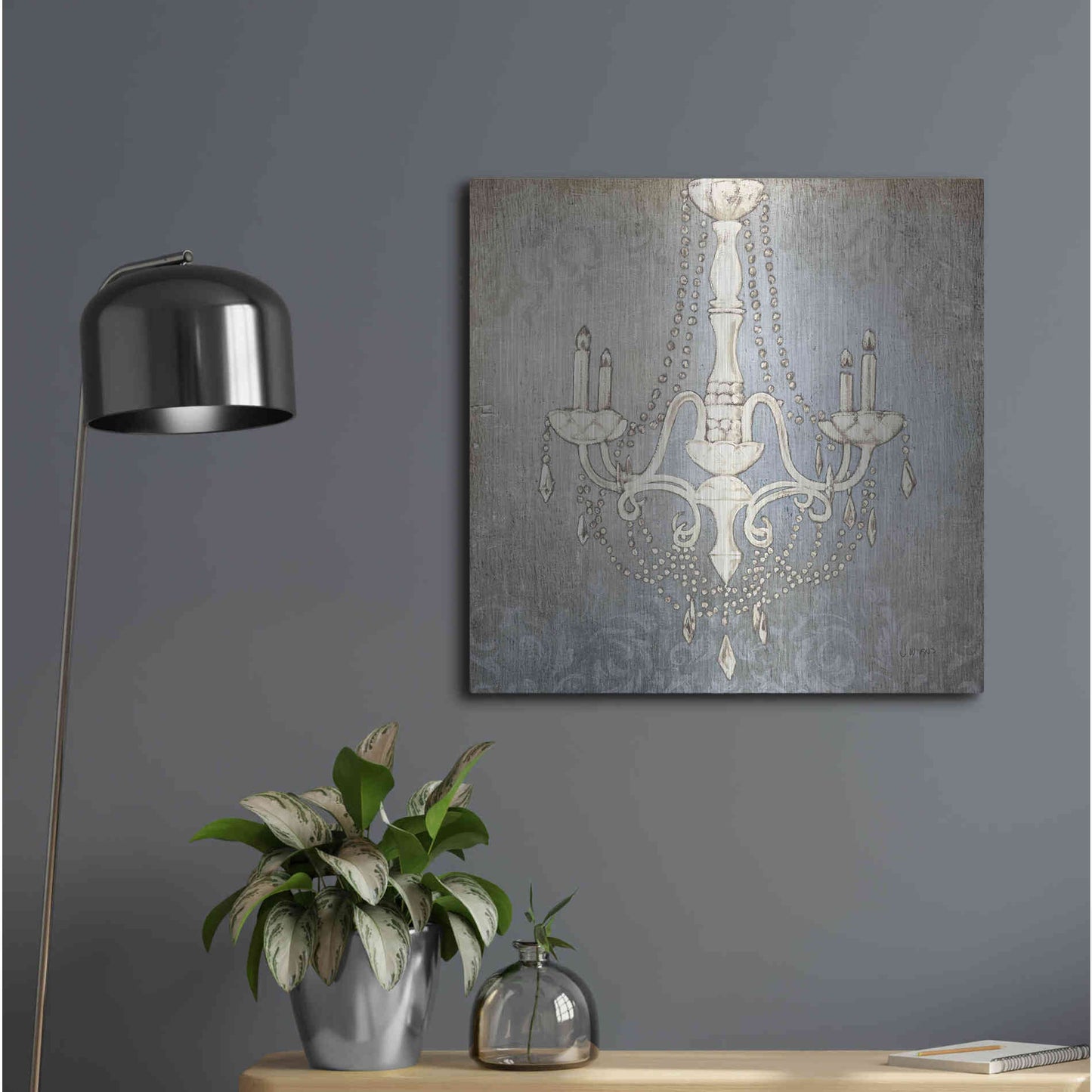 Luxe Metal Art 'Luxurious Lights I' by James Wiens, Metal Wall Art,24x24