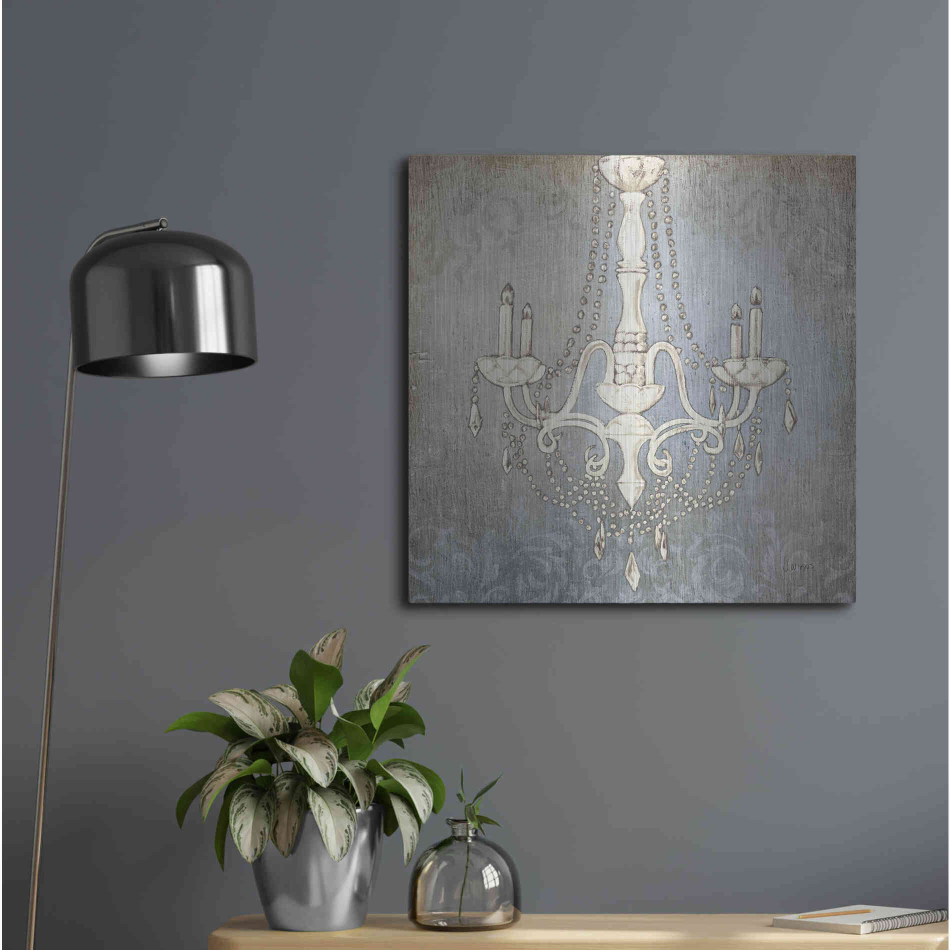 Luxe Metal Art 'Luxurious Lights I' by James Wiens, Metal Wall Art,24x24