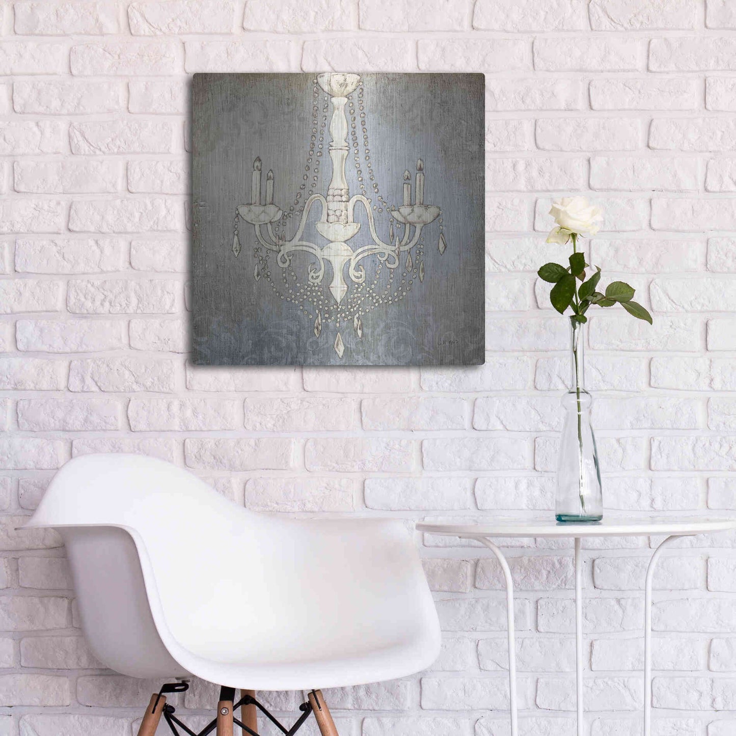 Luxe Metal Art 'Luxurious Lights I' by James Wiens, Metal Wall Art,24x24