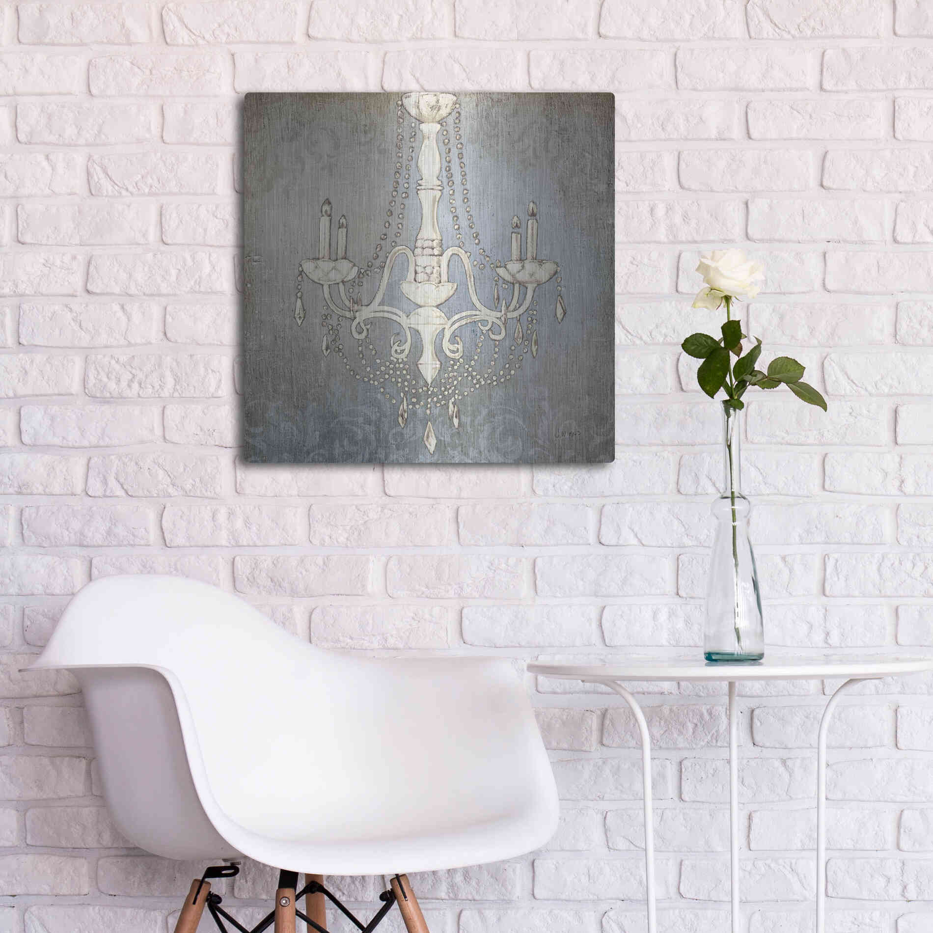 Luxe Metal Art 'Luxurious Lights I' by James Wiens, Metal Wall Art,24x24