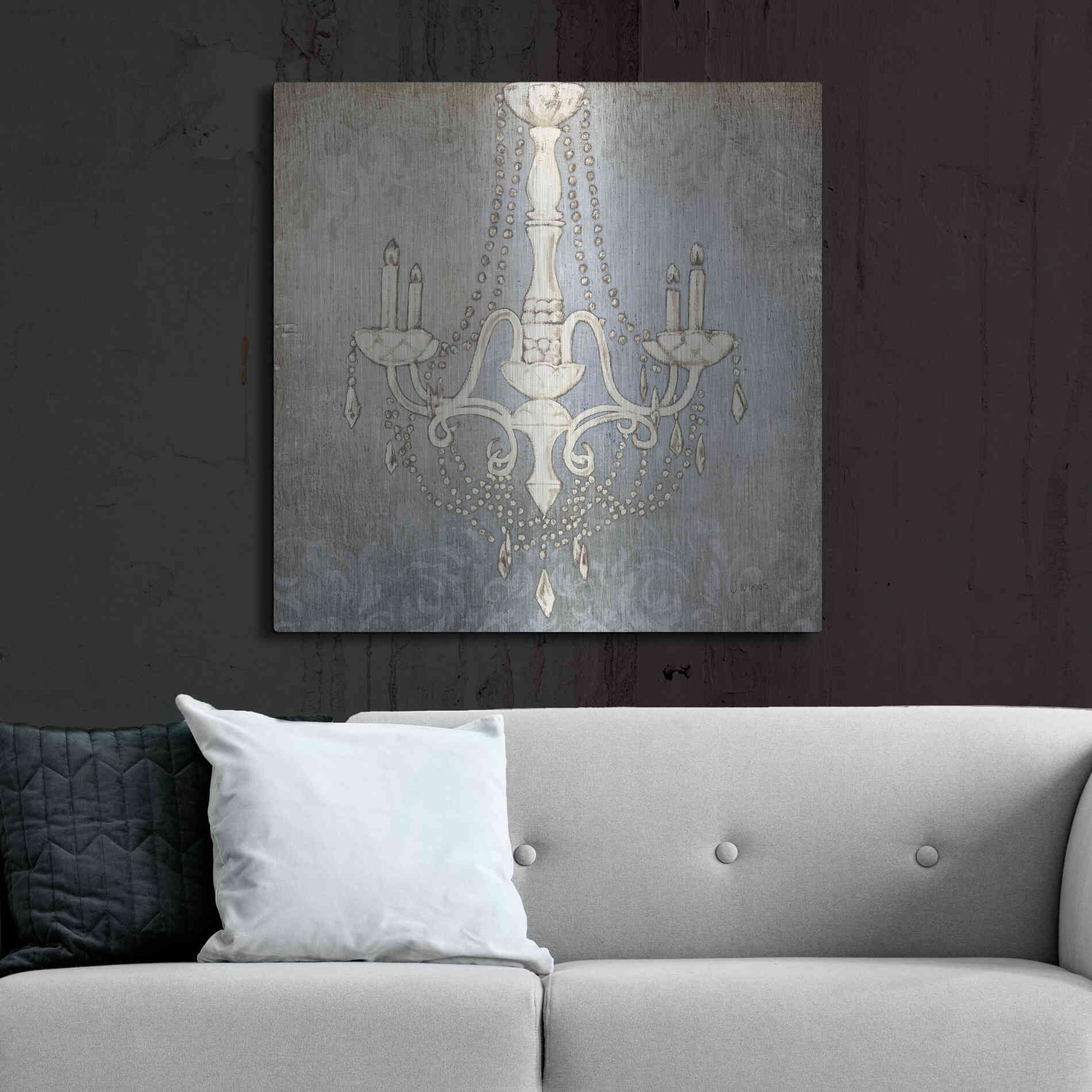 Luxe Metal Art 'Luxurious Lights I' by James Wiens, Metal Wall Art,36x36