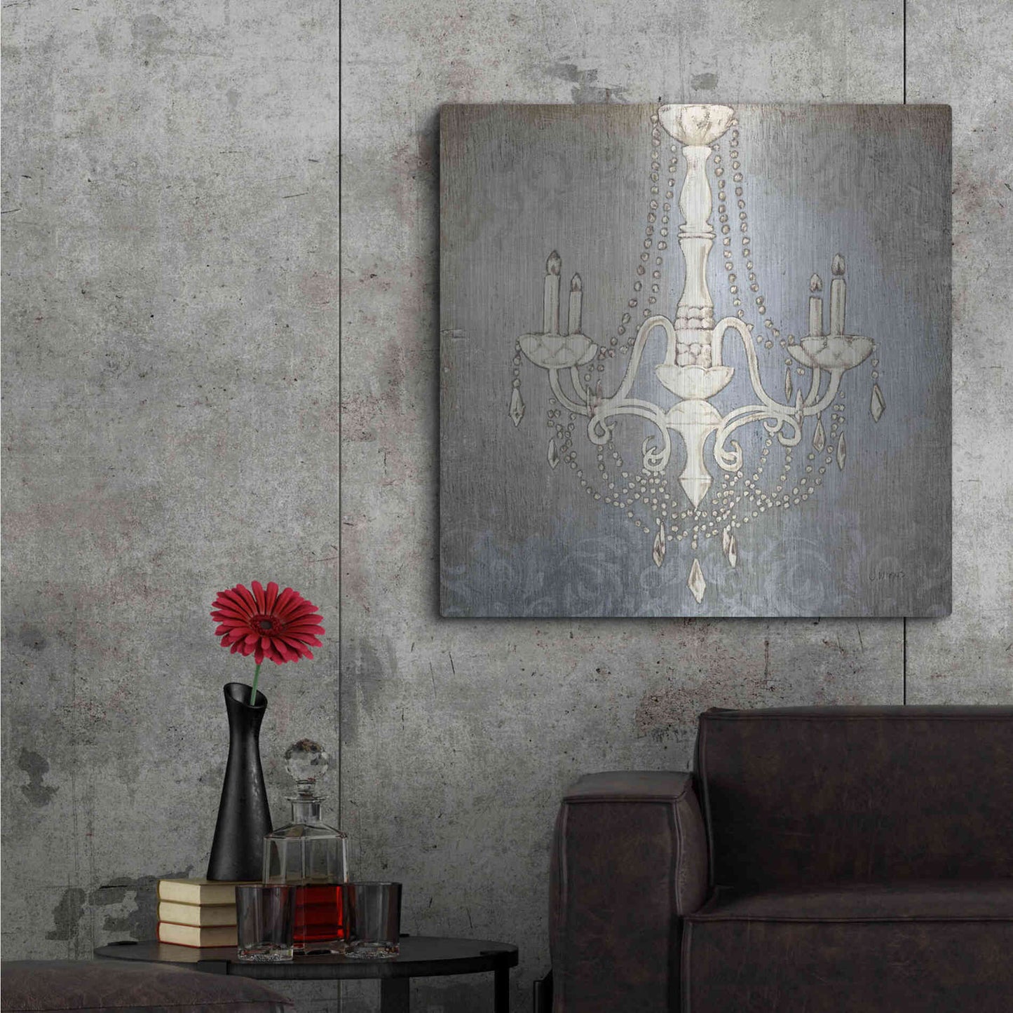 Luxe Metal Art 'Luxurious Lights I' by James Wiens, Metal Wall Art,36x36