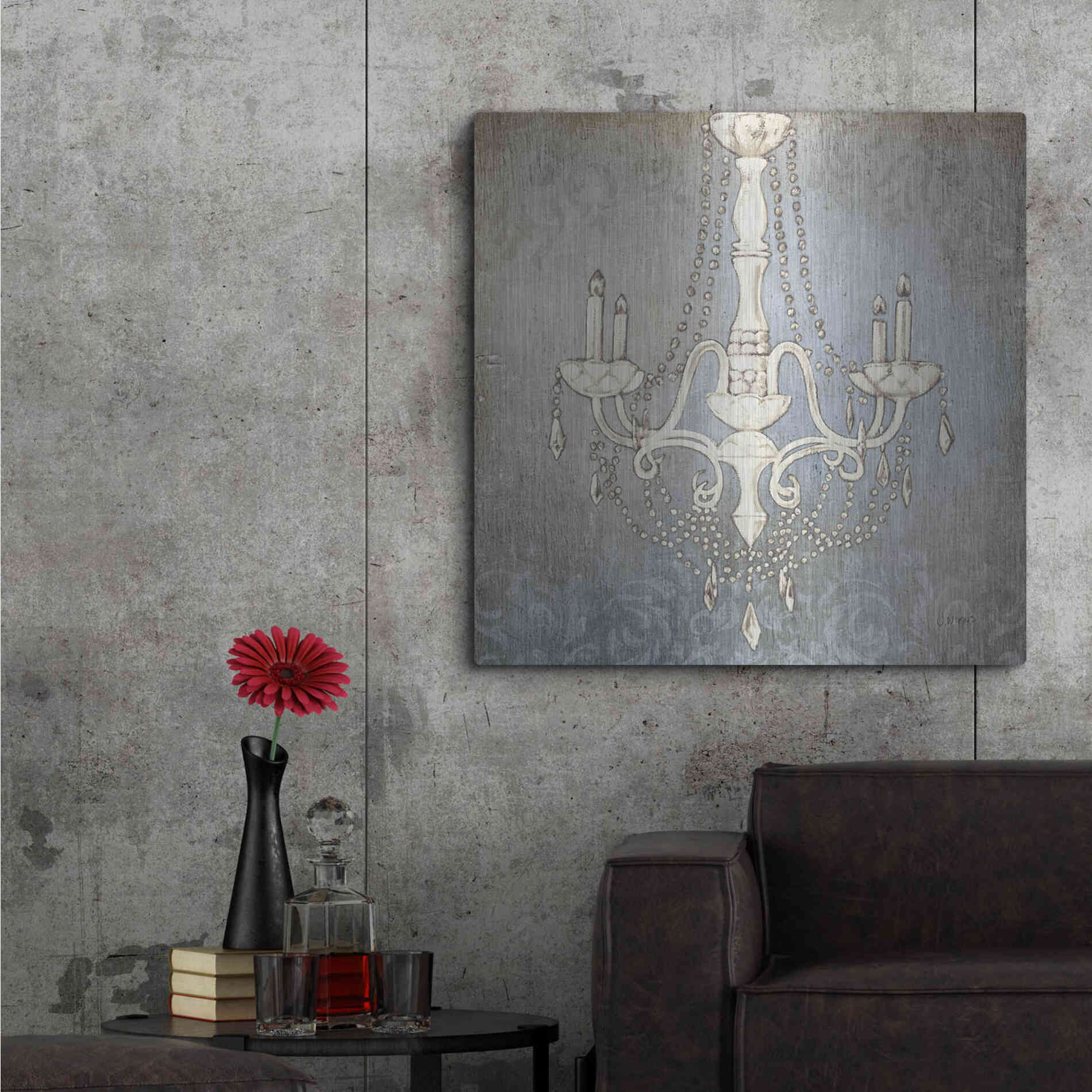 Luxe Metal Art 'Luxurious Lights I' by James Wiens, Metal Wall Art,36x36