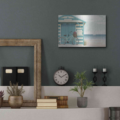 Luxe Metal Art 'Beach Cruiser I' by James Wiens, Metal Wall Art,16x12