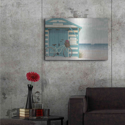 Luxe Metal Art 'Beach Cruiser I' by James Wiens, Metal Wall Art,36x24
