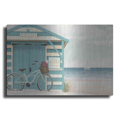 Luxe Metal Art 'Beach Cruiser I' by James Wiens, Metal Wall Art