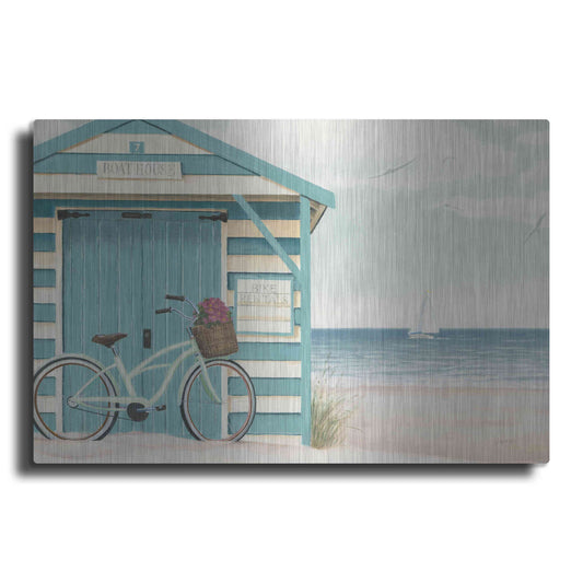 Luxe Metal Art 'Beach Cruiser I' by James Wiens, Metal Wall Art