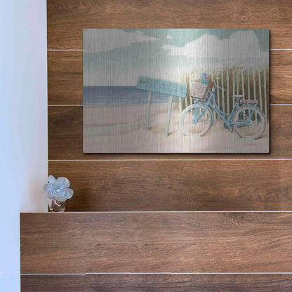 Luxe Metal Art 'Beach Cruiser II' by James Wiens, Metal Wall Art,16x12