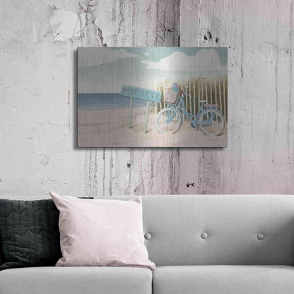 Luxe Metal Art 'Beach Cruiser II' by James Wiens, Metal Wall Art,36x24
