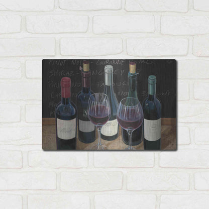 Luxe Metal Art 'Wine Spirit I' by James Wiens, Metal Wall Art,16x12