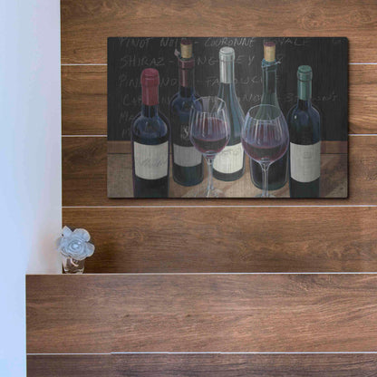 Luxe Metal Art 'Wine Spirit I' by James Wiens, Metal Wall Art,16x12