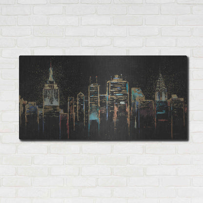 Luxe Metal Art 'Cityscape' by James Wiens, Metal Wall Art,48x24