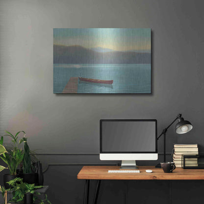 Luxe Metal Art 'Zen Canoe II' by James Wiens, Metal Wall Art,36x24