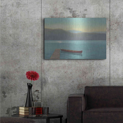 Luxe Metal Art 'Zen Canoe II' by James Wiens, Metal Wall Art,36x24