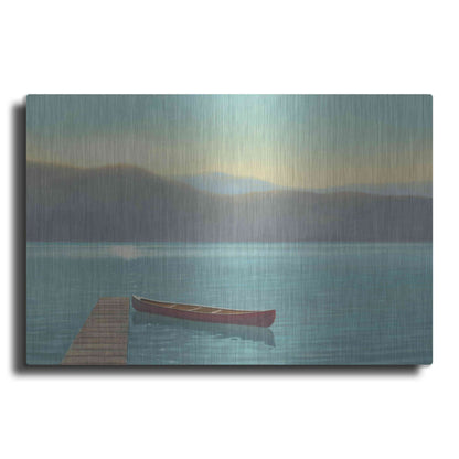 Luxe Metal Art 'Zen Canoe II' by James Wiens, Metal Wall Art
